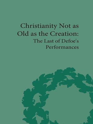 cover image of Christianity Not as Old as the Creation